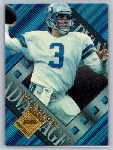 Collector S Edge Advantage Rick Mirer Seattle Seahawks