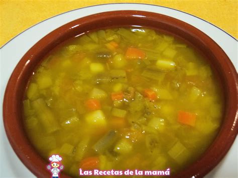 Las Recetas De La Mamá Receta De Sopa De Verduras