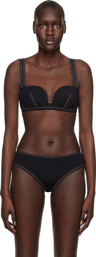 La Perla Black Wireless Bikini Top ShopStyle Two Piece Swimsuits