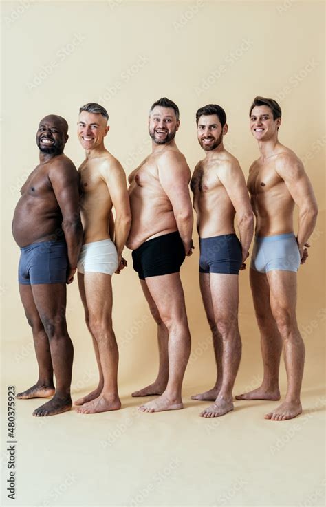 Foto De Group Of Multiethnic Men Posing For A Male Edition Body