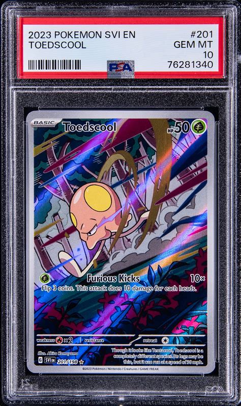 Toedscool 2023 Scarlet Violet 201 198 Illustration Rare PSA 10 Price