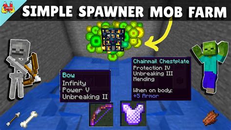 Easy Xp Farm Using Mob Spawner Skeleton Spawner Farm Minecraft No Redstone Tutorial 1161