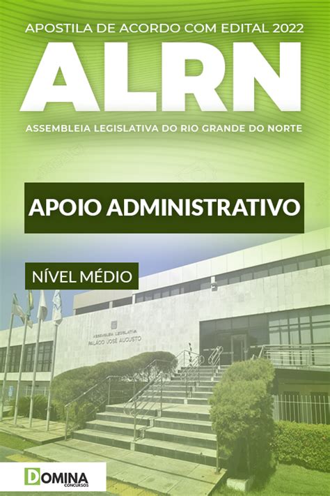 Apostila ALRN 2022 Técnico Legislativo Apoio Administrativo