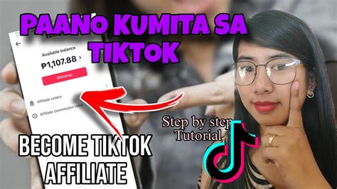 How To Become An Affiliate And Earn Money On Tiktok Paano Kumita Sa