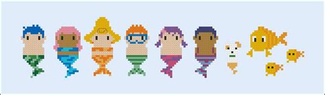 Bubble Guppies - Digital Cross Stitch Pattern