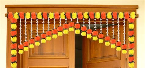 Buy Tia Crafts Artificial Marigold Jasmine Garlands Flower Door Toran