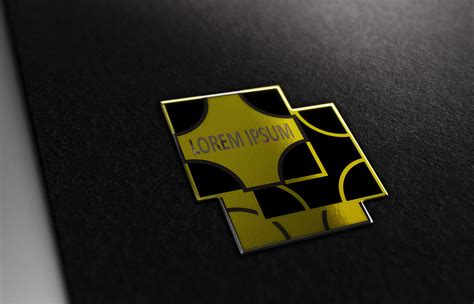 Black Yellow Square Logo Graphic by titiwancistudio · Creative Fabrica