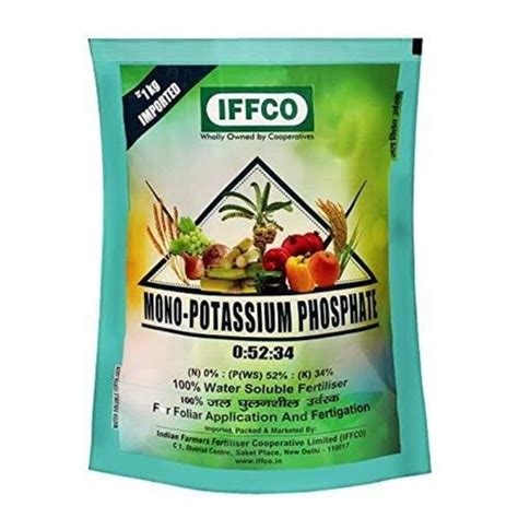 Npk Ratio 0 52 34 Mono Potassium Phosphate Fertilizer With Packaging