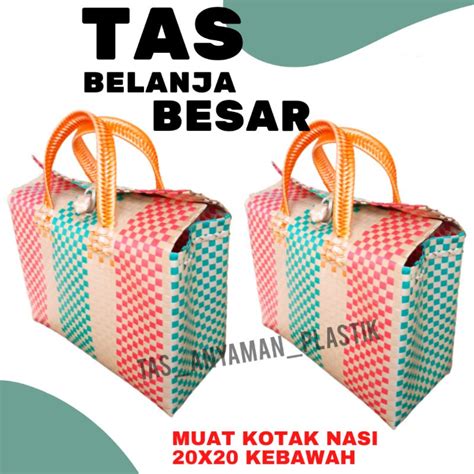 Jual Keranjang Serbaguna Anyam Basket Tas Anyaman Plastik Hampers