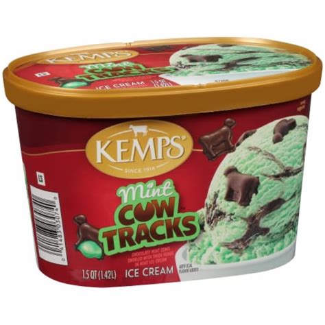 Kemps Mint Cow Tracks Ice Cream Tub Oz Kroger