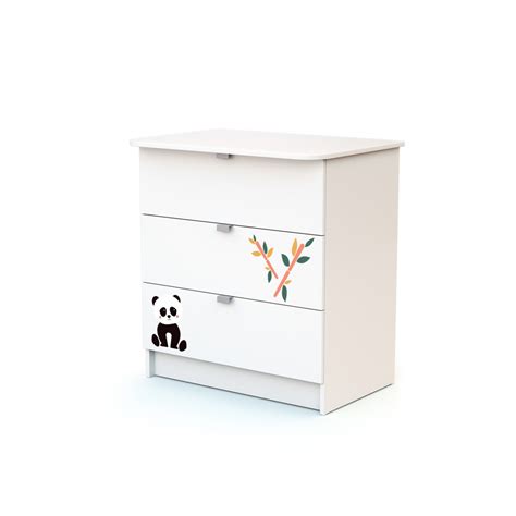 Webaby Chambre B B Lit Et Commode Langer Panda En Bois Chambre