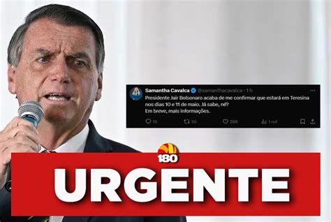 Jair Bolsonaro estará em Teresina no mês de maio confirma jornalista