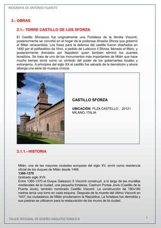 Biografia Filarete PDF