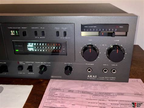 Refurbished 1980 Akai Gx M50 3 Head Tape Cassette Deck Rare Grey Finish