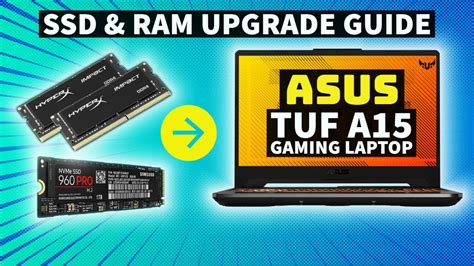 Asus A15 TUF Gaming Laptop SSD RAM Upgrade Disassembly Step By Step