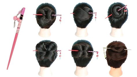 6 Easy And Amazing Juda Hairstyle With Bun Stick Chignon Bun