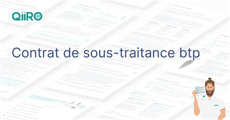 Contrat de sous traitance btp modèle à télécharger 2023