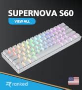 Ranked S60 Supernova 60 Form Factor Hot Swappable Mechanical Gaming Keyboard 61 Keys Multi