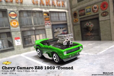 Garagem Hot Wheels Chevy Camaro Z28 1969 Tooned