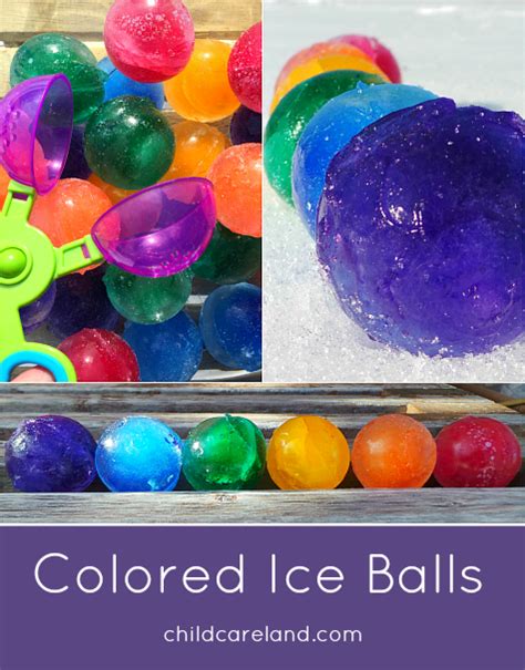 Colored Ice Balls