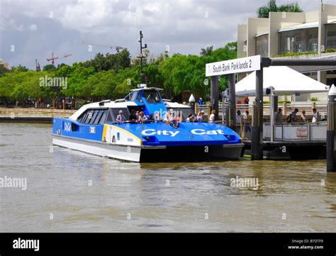 City Cat Catamaran Fast Ferry Brisbane City Cbd Brisbane River