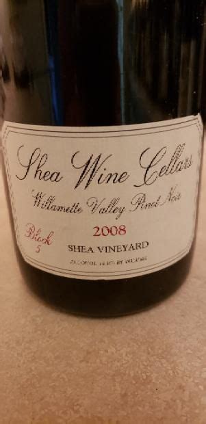 Shea Wine Cellars Pinot Noir Block Shea Vineyard Usa Oregon