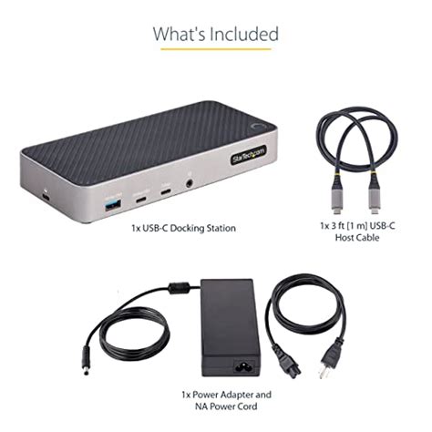 Startech Hdmi Dp Triple K Usb C Dock X Usb Hub Gbe W Pd