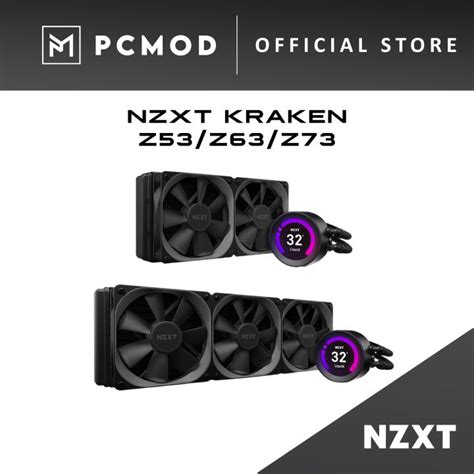 Nzxt Kraken Z53 Z63 Z73 Aio Liquid Cooler With Lcd Display 240mm 280mm 360mm Pcmod