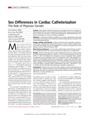 Fillable Online Pmmp Cnki Sex Differences In Cardiac Cath Eterization