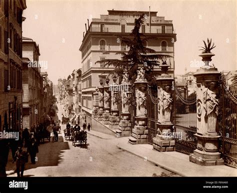 Via Delle Quattro Fontane Rome Italy Stock Photo Alamy