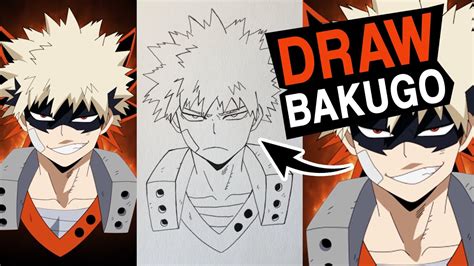 How To Draw Katsuki Bakugo My Hero Academia Step By Step Boku No Hero Academia Youtube