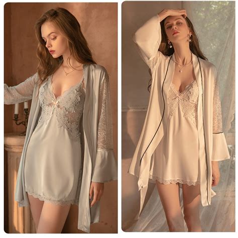 Jual Mysweety Satu Set Sexy Lingerie Kimono Baju Tidur Y Shopee