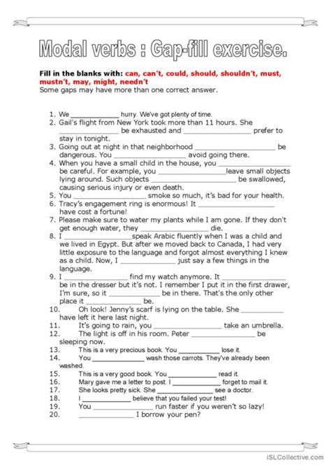 786 Modals English Esl Worksheets Pdf And Doc