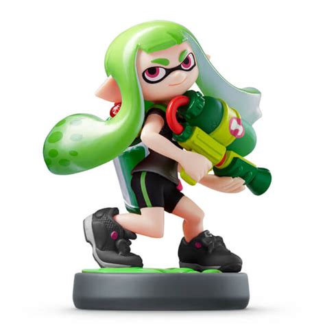 Inkling Girl Lime Green Amiibo Splatoon Collection Nintendo