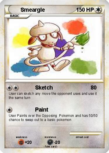 Pokémon Smeargle 49 49 - Sketch - My Pokemon Card