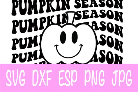 Pumpkin Season Happy Face Pumpkin Svg Graphic By Designedbymle