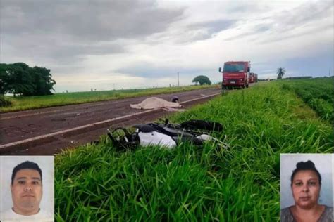 Casal do PR morre em acidente entre moto e carreta na BR 376 Rádio 94