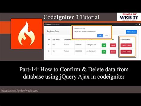 Codeigniter 3 Tutorial Part 12 How To Update Data Using Model With Form