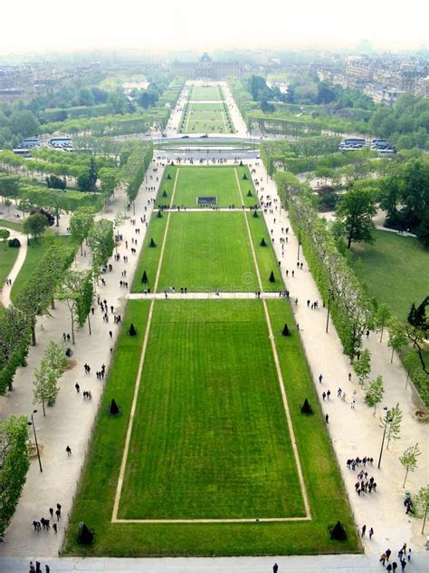 champ de mars stock photo image  green view mars