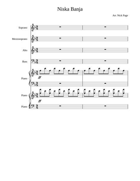 Niska Banja Sheet Music For Piano Voice Download Free In Pdf Or Midi