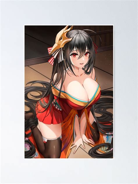 Sexy Taihou Boobs Tits Panty Ass Thighs Butt Azur Lane AL Lewd Hentai Anime Girl 37 Poster