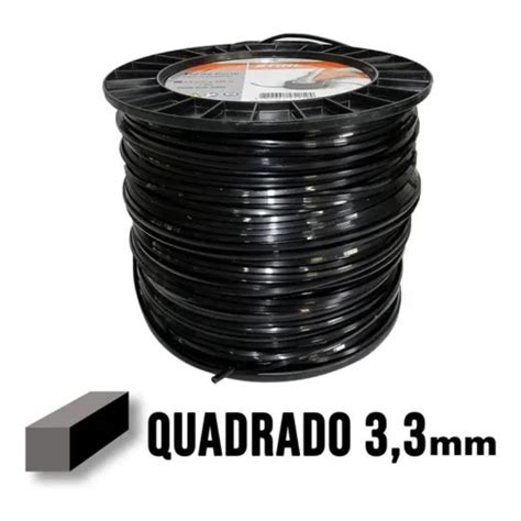 Fio De Nylon Para Ro Adeira Quadrado Mm Rolo Mts