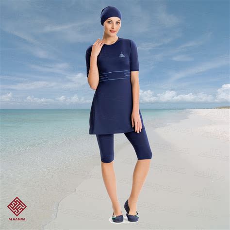 Alhamra Al8154 Modest Capri Burkini Swimwear Swimsuit Sportwear