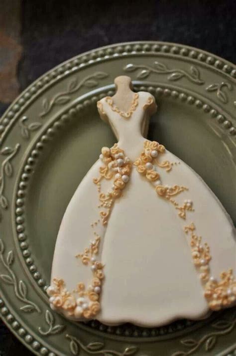 Pin By Redactedsnqltzs On Wedding Cake Cookie Wedding Dress Cookies