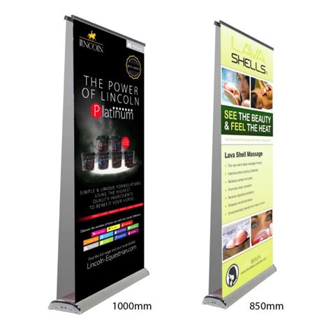 Double Sided Roll Up Banner Exhibition Displays Ecolour Print