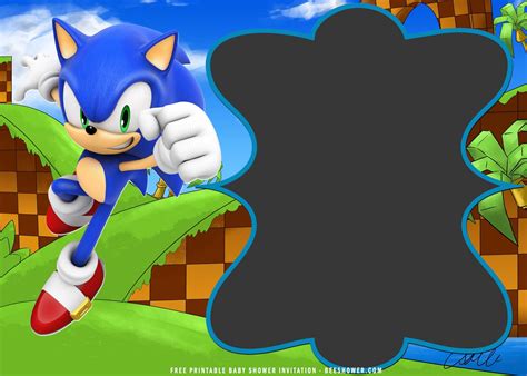 Free Printable Sonic The Hedgehog Birthday Party Kits Templatessonic