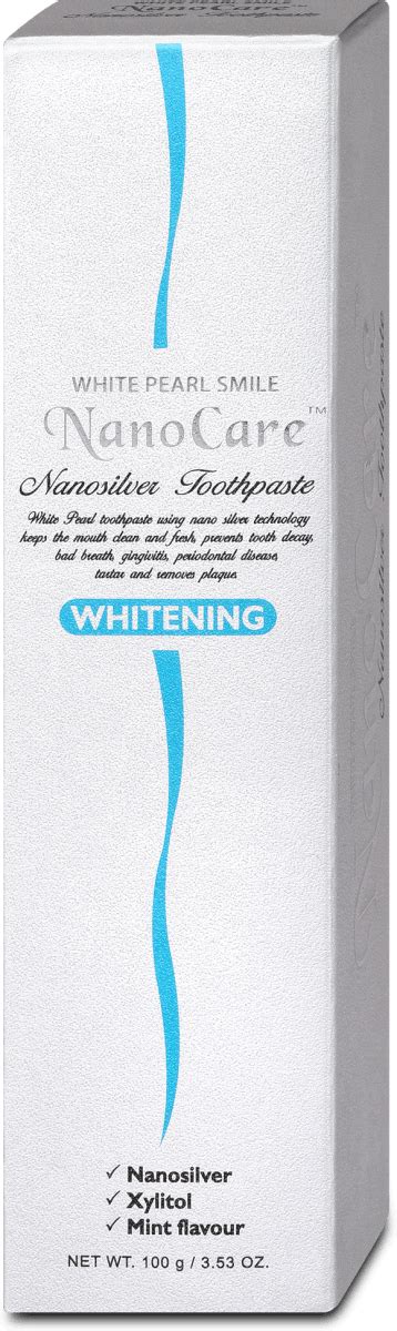 White Pearl Nanocare Zubn Pasta Silver Whitening G Dm Cz