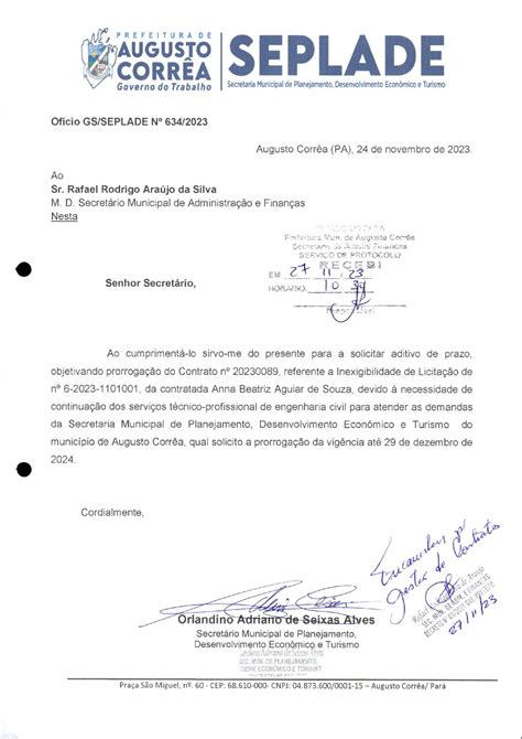 Justificativa Do Termo Aditivo Assinado Prefeitura Municipal De