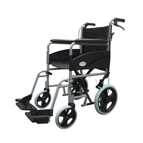 Lightweight Aluminium Transit Wheelchair With Handbrakes