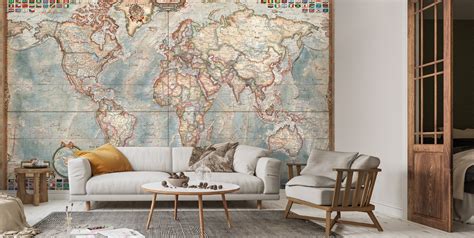 Executive Map Mural By Ray Co Wallsauce US